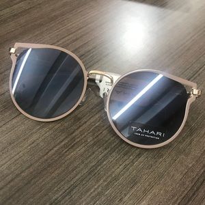 Tahari Sleek CatEye Sunglasses - Tan